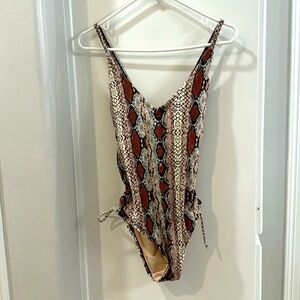 Kona sol medium snakeskin swimsuit one piece